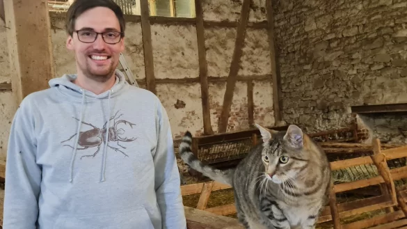 Fabian Fester hat in der Biologischen Station seinen Traumjob als wissenschaftlicher Mitarbeiter gefunden. - &copy; Marianne Schwarzer