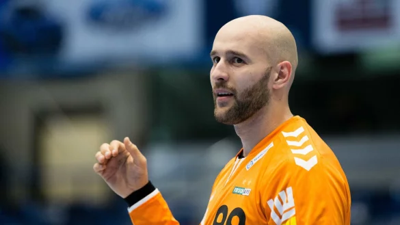 Torh&uuml;ter Urh Kastelic aus G&ouml;ppingen verst&auml;rkt den Handball-Bundesligisten TBV Lemgo Lippe. - &copy; Eibner-Pressefoto/Jan Strohdiek