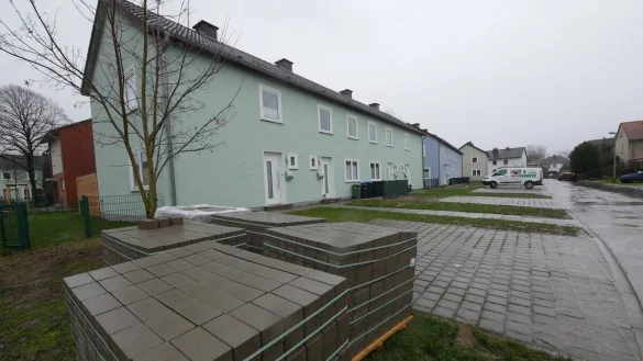 Wohnungen am Elisabeth Selbert Weg: Mehrere Millionen Euro werden 2022 im ehemaligen Britenviertel f&uuml;r Ank&auml;ufe, die neue Kita und Sozialen Wohnungsbau investiert.&nbsp; - &copy; Jost Wolf