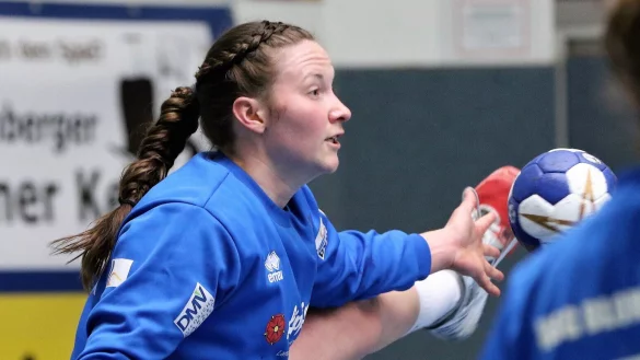 Europapokal-Einsatz f&uuml;r die HSG Blomberg-Lippe und Torh&uuml;terin Melanie Veith. - &copy; Oliver K&ouml;nig