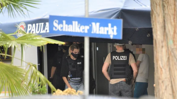 Ende Juni hatte die Polizei mehrere Objekte in H&ouml;xter durchsucht - der Verdacht: Mafia-Aktivit&auml;ten. - &copy; Thomas Kube