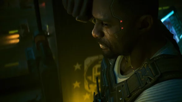 Der neue Star im &bdquo;Cyberpunk&ldquo;-Universum: Solomon Reed, gespielt von Idris Elba. - &copy; CD Projekt