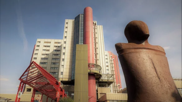 Das Klinikum Mitte in Bielefeld. - © Oliver Krato
