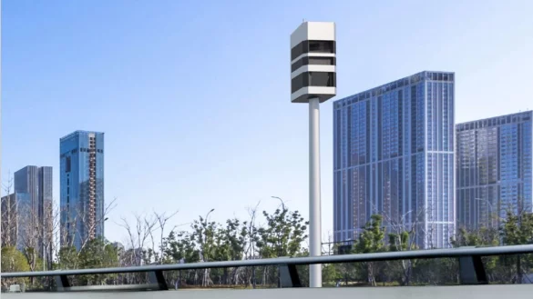 So sehen die neuen Starenk&auml;sten f&uuml;r den OWD aus: drei Meter hoch und mit Kamera&uuml;berwachung, die Vandalismus verhindern soll. - &copy; Vitronic