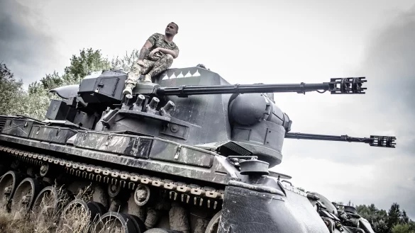 Bei der ukrainischen Luftverteidigung werden deutsche Waffensysteme wie der Flakpanzer Gepard eingesetzt. - &copy; Foto: Andy Spyra/RND