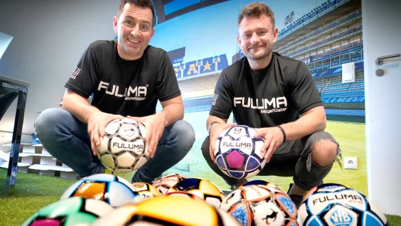 Marcel König (links) und Lukas Krause sind die Gründer von Fuluma. - © Christian Geisler