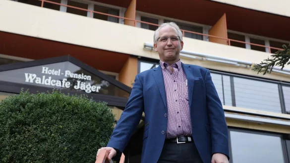 Joachim Avenarius, Dehoga-Chef im Kreis H&ouml;xter, wirbt f&uuml;r einen Nationalpark in der Egge. - &copy; Simone Fl&ouml;rke