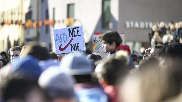 In Deutschland demonstrieren Tausende gegen rechts. - &copy; picture alliance / Pressebildagentur ULMER