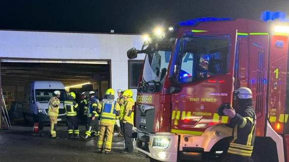 Der Einsatz der Feuerwehr dauerte rund 45 Minuten. - &copy; Feuerwehr Detmold