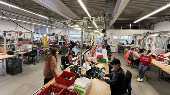 Die Werkstatt Laubke der Lebenshilfe Lemgo - auch hier ist die Lohnk&uuml;rzung j&uuml;ngst angekommen. - &copy; Till Brand