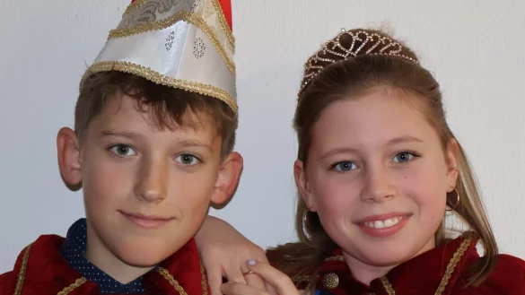 F&uuml;hren den Kinderkarneval an: Kinderprinz Tymek I. und Kinderprinzessin Lucy I. - &copy; P.Ciolkowski