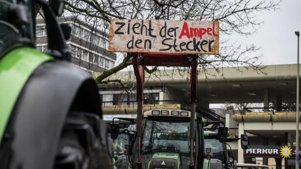 Die aktuellen Proteste richten sich gegen politische Entscheidungen der Ampel-Regierung. - &copy; christian knieps