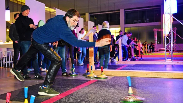 Gerd Borchers von den "Nicolaien" aus Lemgo legt schon mal gut los. - &copy; Nicole Ellerbrake