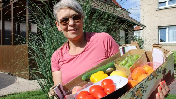 Alexandra R&ouml;bke-Steinkamp engagiert sich seit zwei Jahren bei "Obst Verbindet". - &copy; Nico D&uuml;llmann