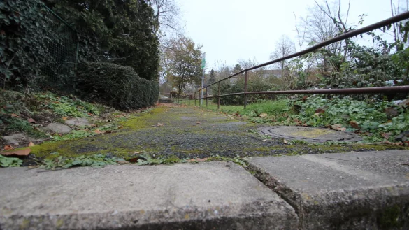 Die Himmelsleiter, eine Fu&szlig;verbindung von der Taller Ortsmitte zum Albernberg, ist in einem schlechten Zustand. - &copy; Archivfoto: Jens Rademacher