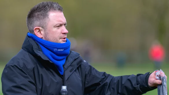 Christopher Andr&eacute;, Trainer der SF Berlebeck-Heiligenkirchen. Foto: Egon Penner. - &copy; EGON PENNER