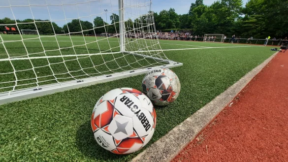 Noch liegen sie am Spielfeldrand, doch bald kommen die Fu&szlig;b&auml;lle wieder zum Einsatz. - &copy; Oliver K&ouml;nig