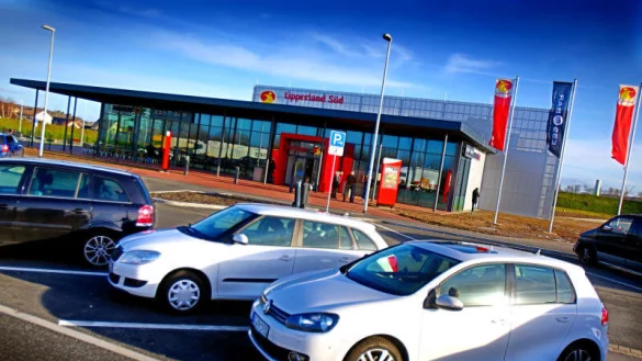 Erhielt von den Testern des ADAC nicht nur gute Noten: die Autobahn-Rastst&auml;tte "Lipperland S&uuml;d" an der A2 bei Bielefeld. - &copy; Sarah Jonek