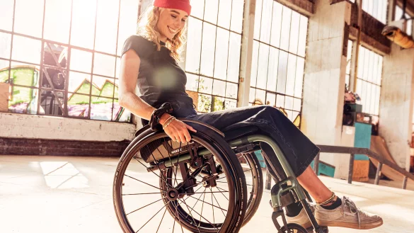 Moderne Produkte werden in Kalldorf von Meyra hergestellt, zum Beispiel Aktiv- und Elektrorollst&uuml;hle. Pr&auml;sentiert werden sie auch an ungew&ouml;hnlichen Orten.&nbsp; - &copy; Meyra