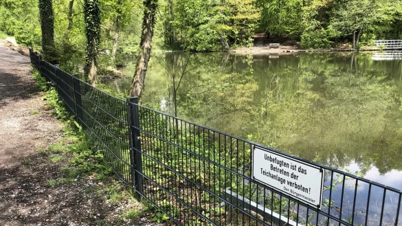 Die neuen Zaunelemente an den F&ouml;rsterteichen. - &copy; Till Brand