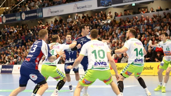 So sah es 2019 in der Phoenix-Contact-Arena beim Spiel von Lemgo gegen G&ouml;ppingen aus. - &copy; Paul Cohen