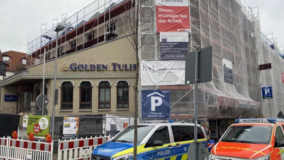 Die Feuerwehr war mit starken Kr&auml;ften in die Altstadt geeilt. - &copy; Eike J. Horstmann