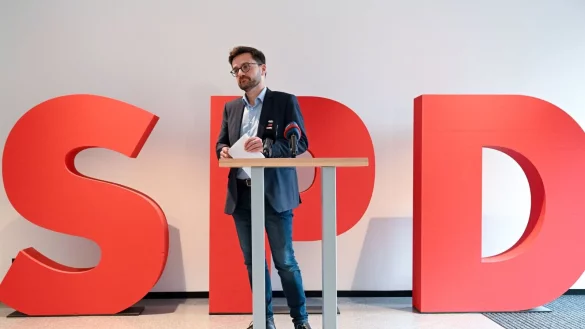 Thomas Kutschaty hat in der Parteizentrale seinen R&uuml;ckzug als Landesvorsitzender der SPD in NRW erkl&auml;rt. - &copy; Federico Gambarini