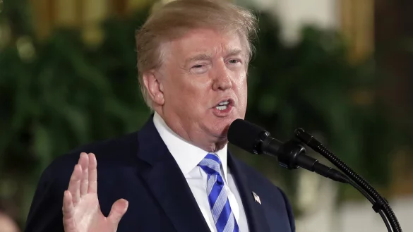 Der ehemalige US-Pr&auml;sident Donald Trump erwartet, dass er am kommenden Dienstag festgenommen wird. - &copy; Evan Vucci