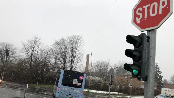 An der Ampelkreuzung Luherheide treiben Randalierer seit einigen Wochen immer wieder ihr Unwesen. Dabei nehmen sie die Ampeln aufs Korn. - &copy; Till Brand