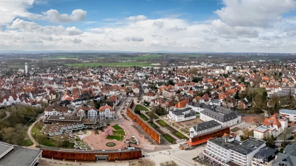 Bad Salzuflen aus der Vogelperspektive. Die SPD fordert mehr bezahlbaren Wohnraum f&uuml;r die Stadt. - &copy; Torben Gocke
