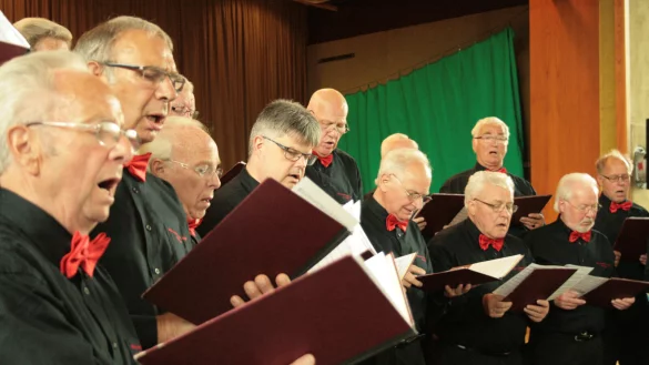 Der MGV Liederfreund Alverdissen beim Konzert 2016 in der Mehrzweckhalle. - &copy; Archivfoto: Sylvia Frevert