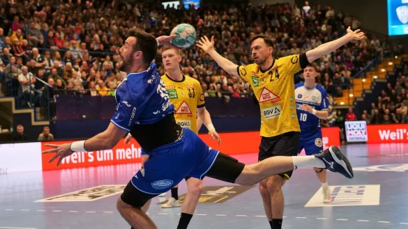 Gedeon Guardiola, dessen Trikot unter der Decke der SAP-Arena h&auml;ngt, schenkte den L&ouml;wen nichts. - &copy; J&ouml;rg Hagemann