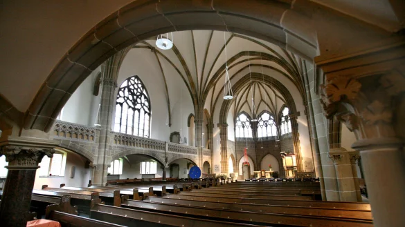 In der Detmolder Christuskirche am Kaiser-Wilhelm-Platz findet am Freitag die Beerdigung von Traute Prinzessin zur Lippe statt. - &copy; Bernhard Preuss