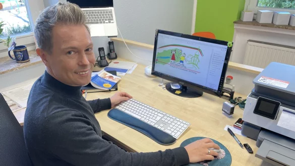 Philipp Niemeyer ist neuer Leiter der Kita der Friedrich-Linnemann-Stiftung in B&ouml;singfeld. - &copy; Siegfried M&uuml;hlenweg