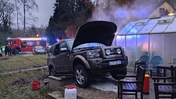 Spektakul&auml;r sieht der Unfall aus, zu dem die Feuerwehr D&ouml;rentrup nach Schwelentrup ausr&uuml;ckte. - &copy; Feuerwehr D&ouml;rentrup