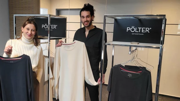 Juilia Bode und Timo Heger laden zum Pöltern ein. - © Katrin Kantelberg