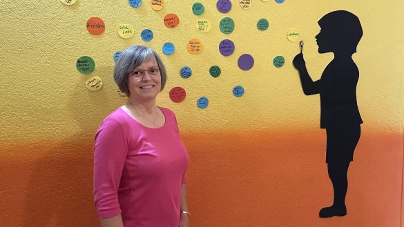 Diakonin Ute Schmutzler-Frohwitter im Jugendheim Heiden. - &copy; Annette M&uuml;ller