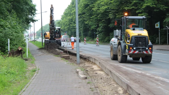 Der Radweg auf der südlichen Seite der Heidenoldendorfer Straße soll breiter werden. - © Jana Beckmann