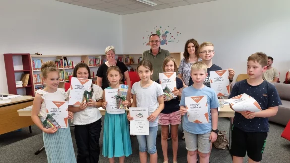 Die Lesekinder der Grundschule Kachtenhausen waren mit Begeisterung viel Talent f&uuml;r das Vorlesen dabei. - &copy; Grundschule Kachtenhausen