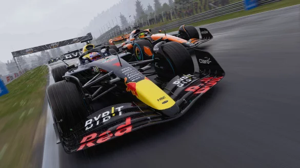 Vor allem im Regen liefern wir uns in "F1 24" hei&szlig;e Rad-an-Rad-Duelle mit der Konkurrenz. - &copy; EA Sports