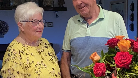 Magdalene und Manfred Lenger feiern Diamantene Hochzeit. - &copy; Anja Imig