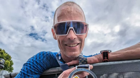 Uwe Schnell hat sich in Klagenfurt f&uuml;r den Ironman Hawaii qualifiziert. - &copy; Brigitte B&auml;rwald