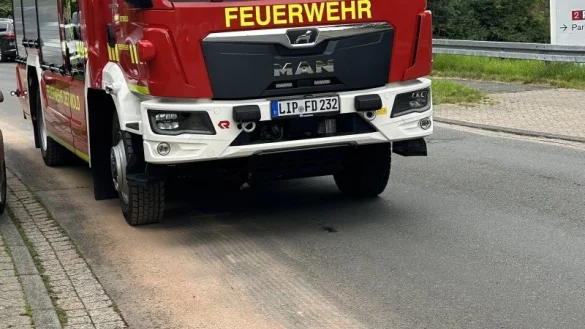 Einen Pkw-Brand l&ouml;schte die Feuerwehr. - &copy; Oliver B&ouml;ttcher