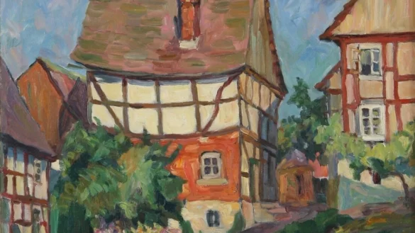 Teil der Ausstellung: Das Gem&auml;lde "Die Tinne" von Hans Northmann aus dem Jahr 1928. - &copy; U. Heinemann