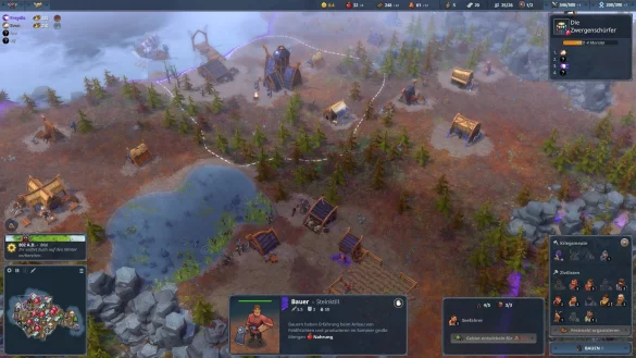 In Northgard errichten wir mit unserem Clan gro&szlig;e Siedlungen und bauen unsere Wirtschaft auf. - &copy; Shiro Games