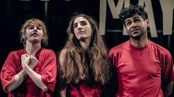 Eine Szene aus "Nein hei&szlig;t Nein" - das Jugendst&uuml;ck feiert Freitag Premiere. - &copy; Marc Lontzek/Landestheater