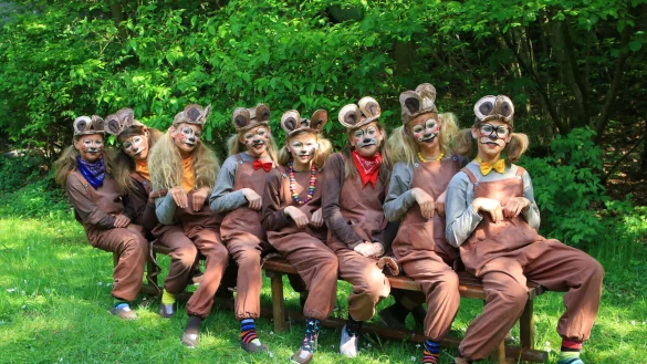 Im Cinderella-Musical wirken auch eine Reihe M&auml;use mit. - &copy; Freilichtb&uuml;hne