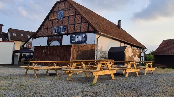 Im Vogtweg in Tintrup hat der Motorradclub sein Domizil. - © Marianne Schwarzer