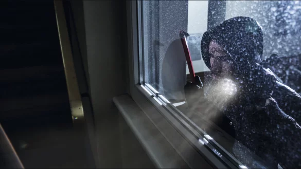 Einbrecher m&ouml;gen es gern dunkel. Doch auch tags&uuml;ber nutzen sie jede Gelegenheit, um in eine Wohnung oder ein Haus einzusteigen. Die Polizei warnt davor - nun auch per App. - &copy; andrey popov/123rf/Barmenia