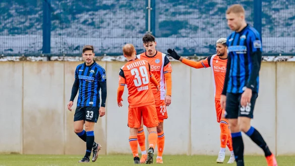Janni Serra war lange nicht zu sehen, stand beim 1:1-Ausgleich aber genau richtig und erzielte somit das zweite von vier Arminia-Toren dieser Wintervorbereitung. Sein Stammplatz im Sturm ist relativ ungef&auml;hrdet, anderswo ist das Rennen noch offen. - &copy; BESIM MAZHIQI